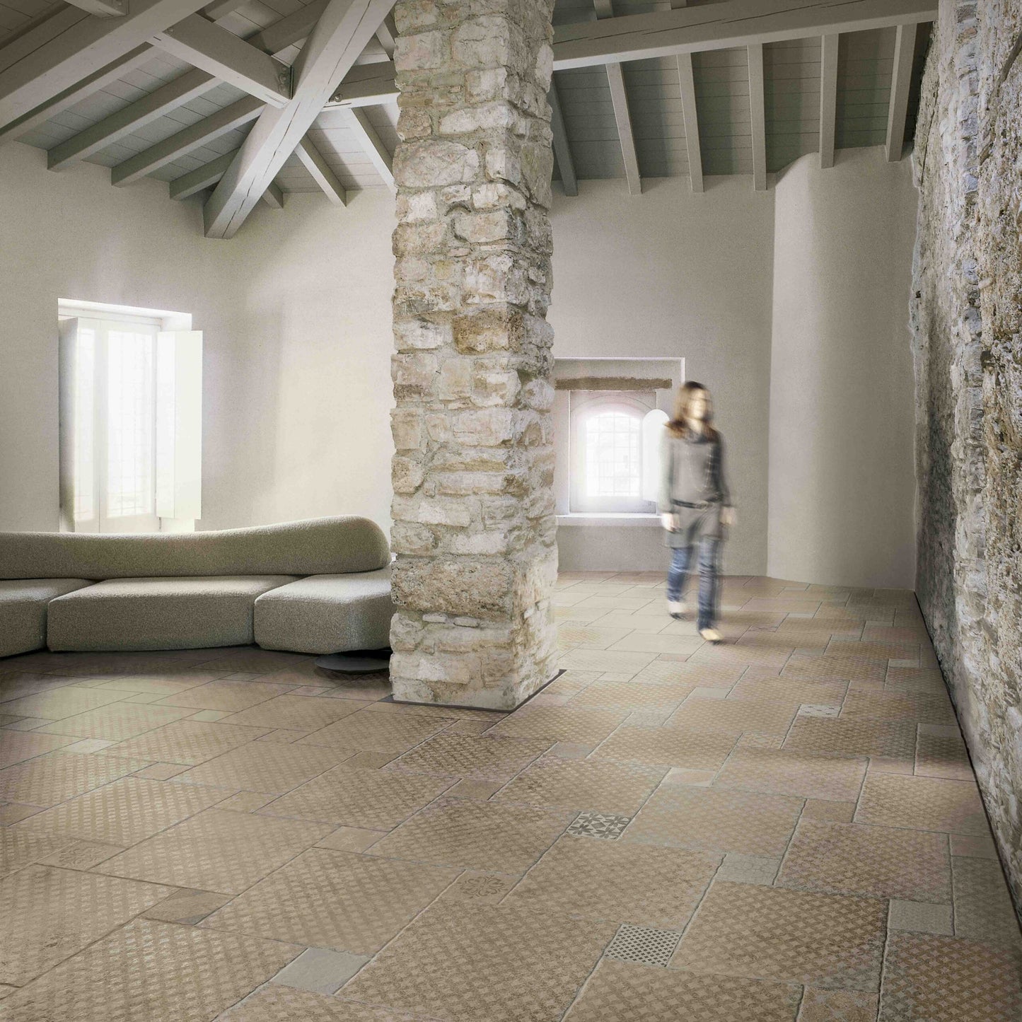 Dlažba Dordogne Ivoire Brick 30x30