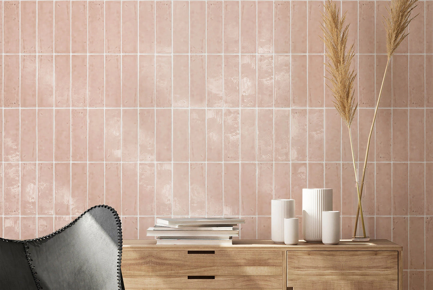 Obklad Laurel Clay Soft Pink 6x20