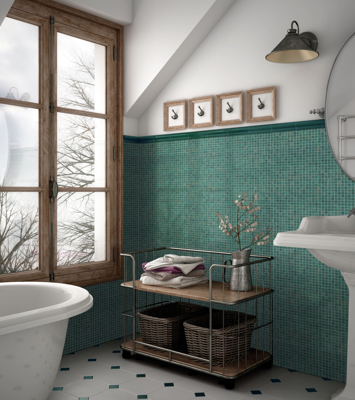 Mozaika Palette Uni neglazovaná hnědá B1S GI 7000