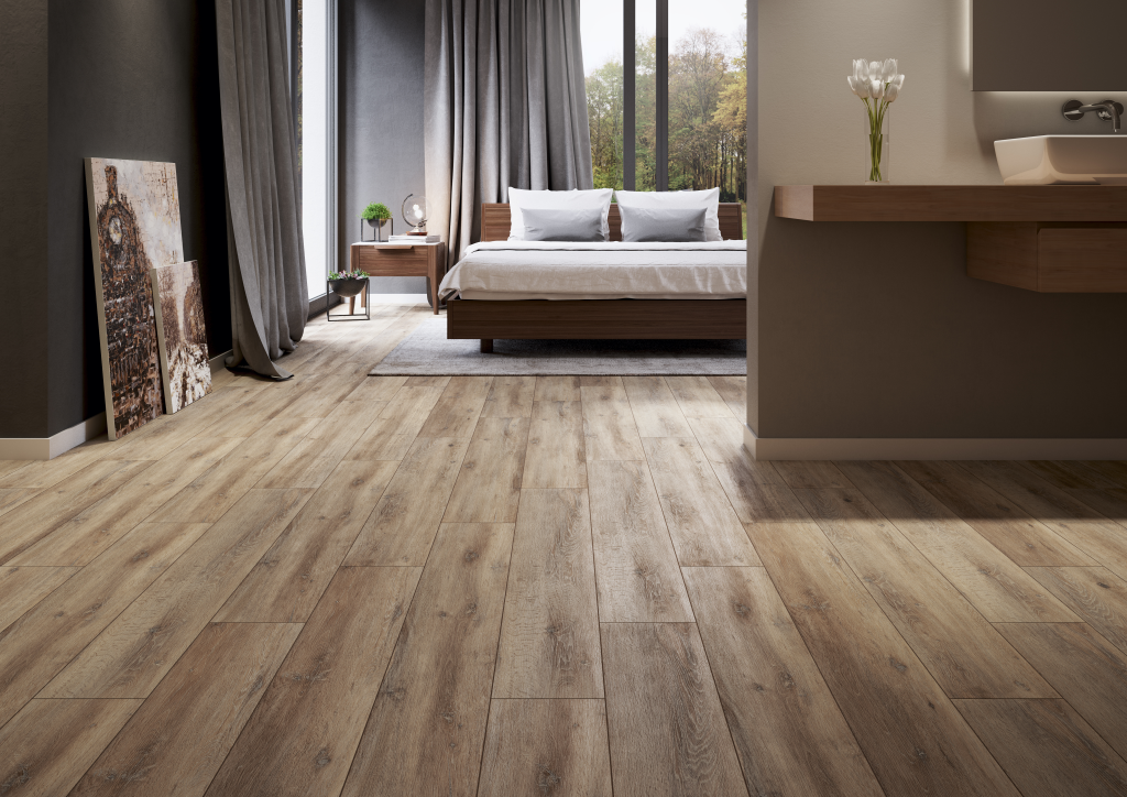 Dlažba Natural Cold Brown 19,8x119,8 rektifikovaná.