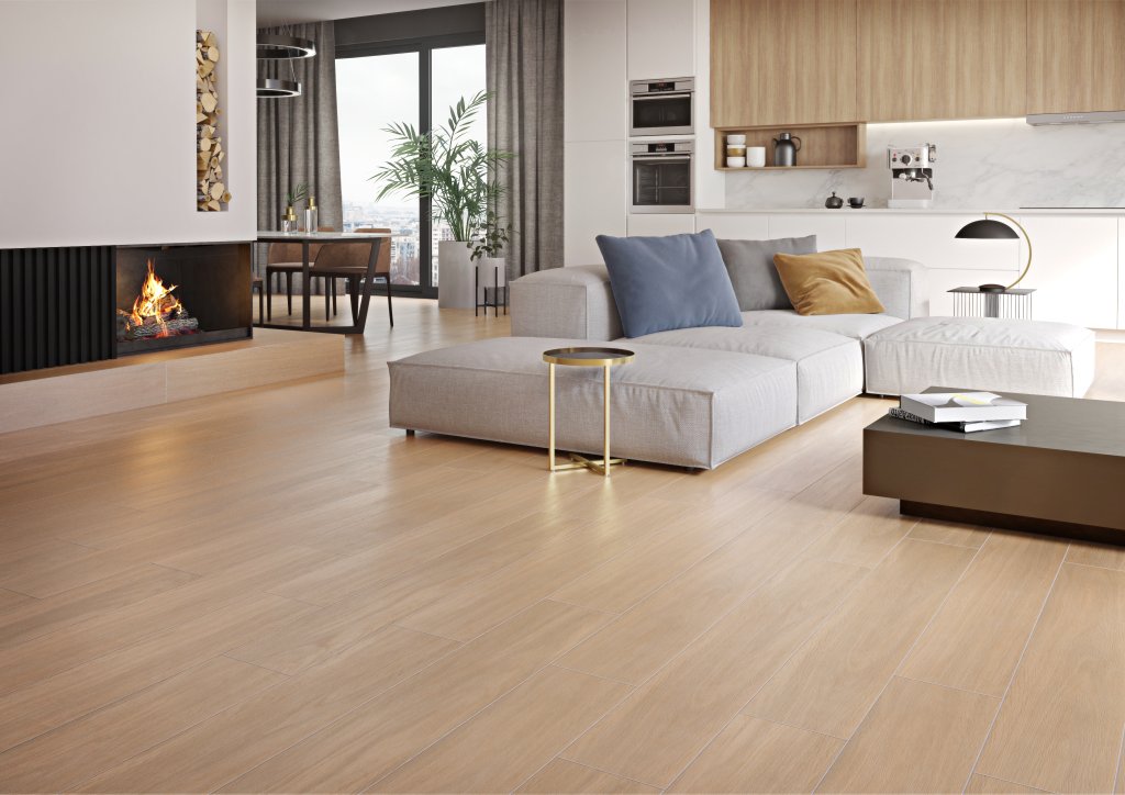 Dlažba Natural Cream 19,8x119,8 rektifikovaná.