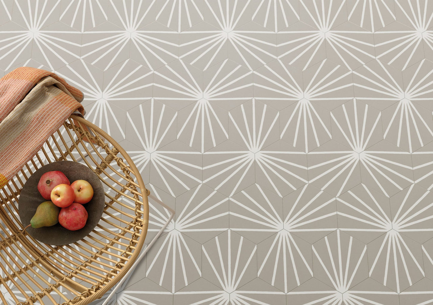 Hexagon Meraki Base Gris 19,8x22,8
