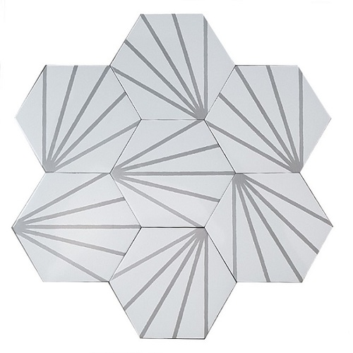 Hexagon Meraki Line Gris 19,8x22,8