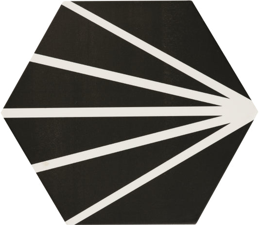 Hexagon Meraki Negro 19,8x22,8