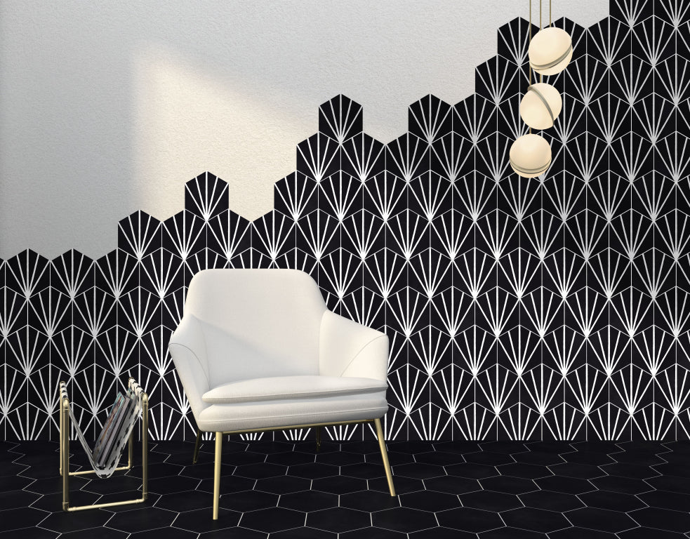 Hexagon Meraki Base Negro 19,8x22,8