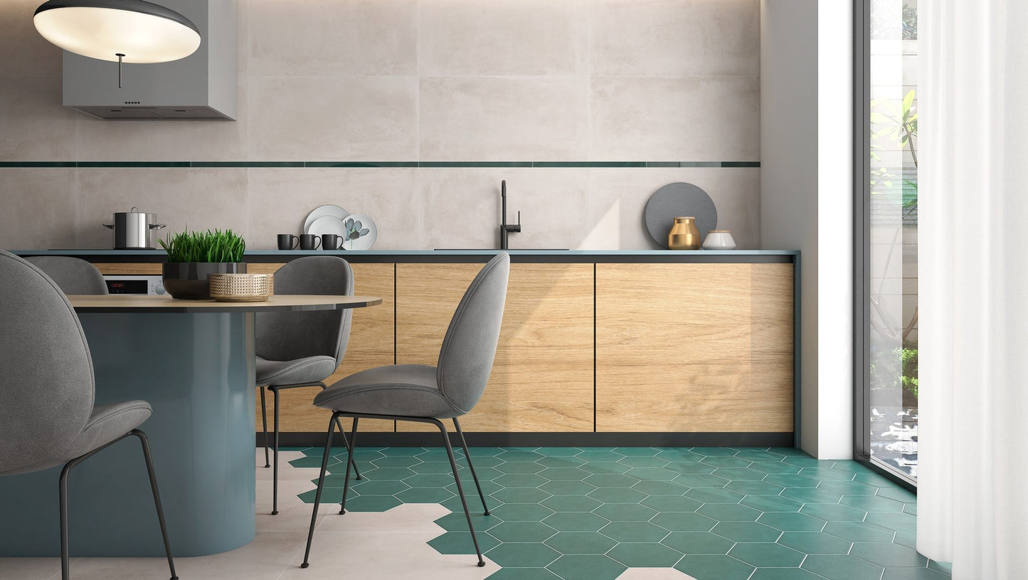 Dlažba Mayfair Navi Hexagon mat 19,8×22,8