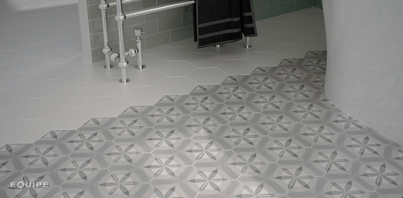 Hexagon Nature B&W Hexatile 17,5x20
