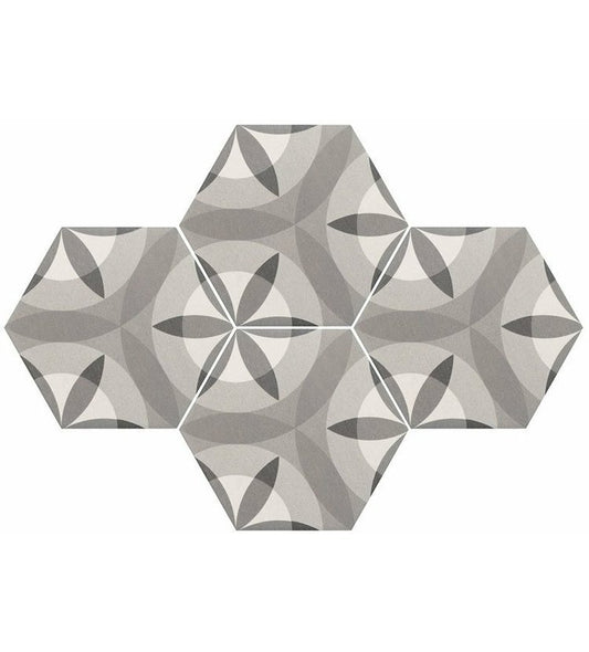Hexagon Nature B&W Hexatile 17,5x20