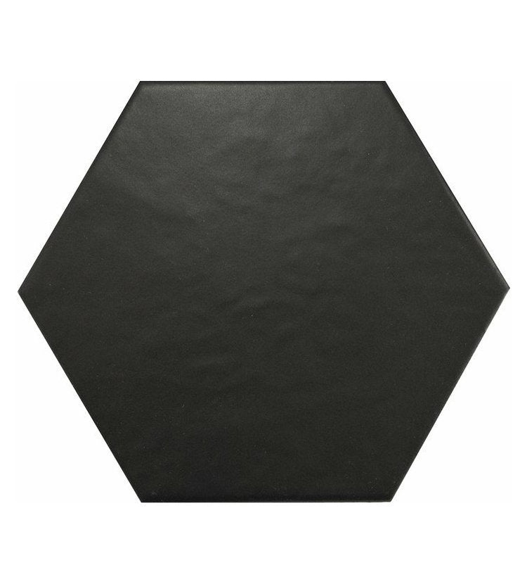 Hexagon Negro mate Hexatile 17,5x20