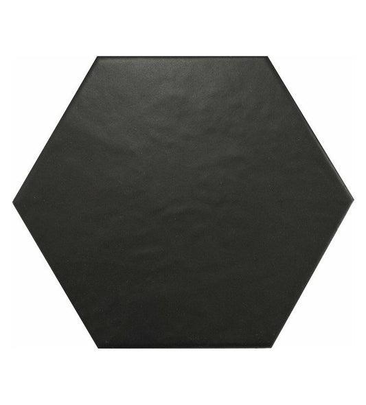 Hexagon Negro mate Hexatile 17,5x20