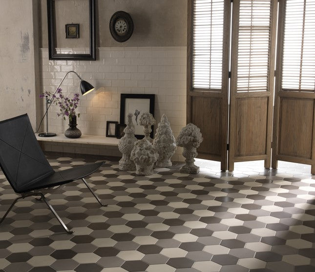 Hexagon Gris mate Hexatile 17,5x20