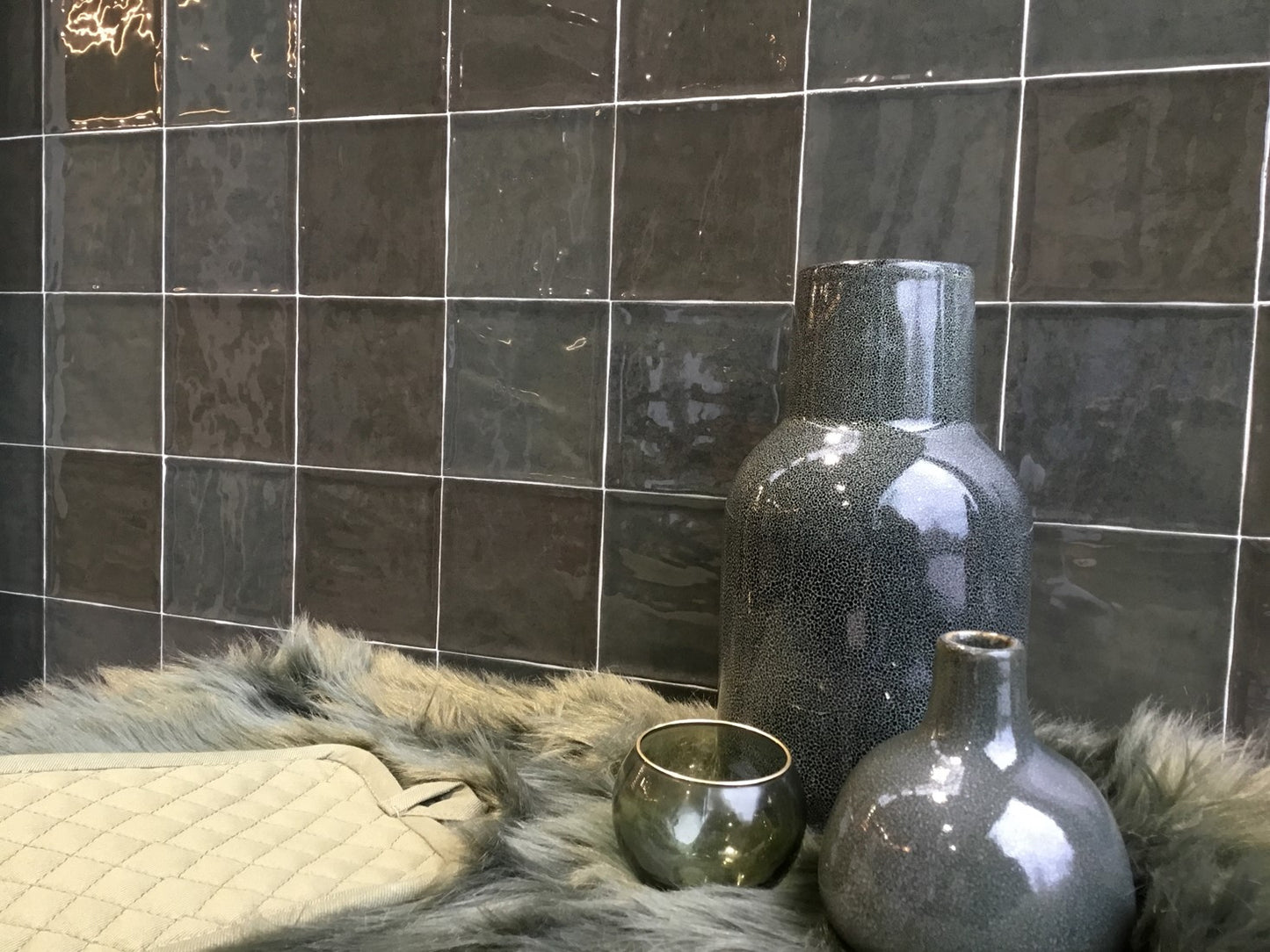 Obklad Atelier Retro Vert Emeraude 10×10
