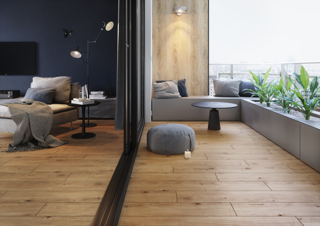 Dlažba Rustic Brown 19,8x119,8 rektifikovaná.