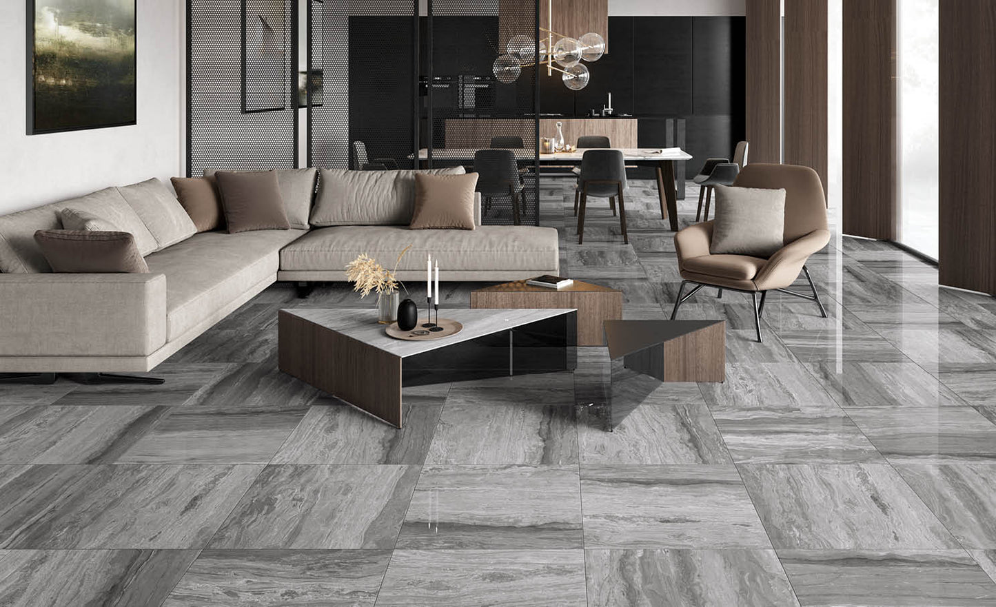 Dlažba Sky Gris 60x60 Lesk
