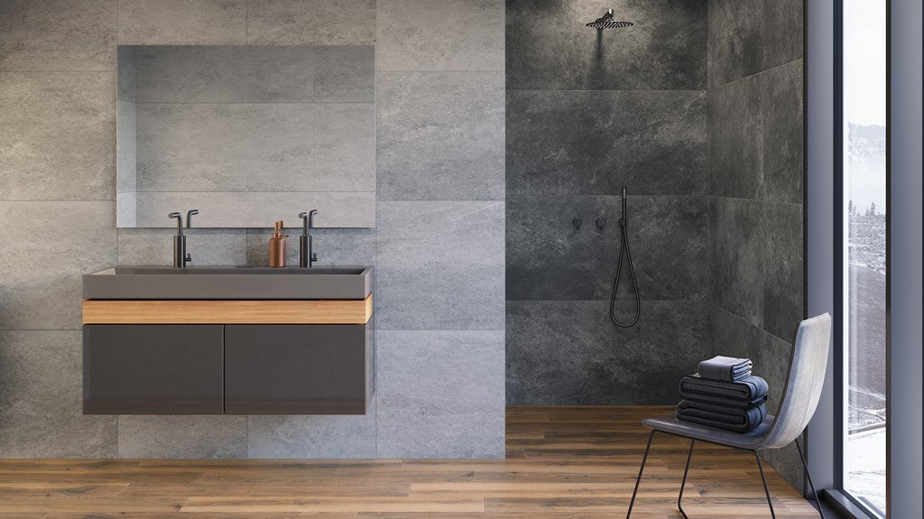 Dlažba Tacoma Grey Schodovka 120x30