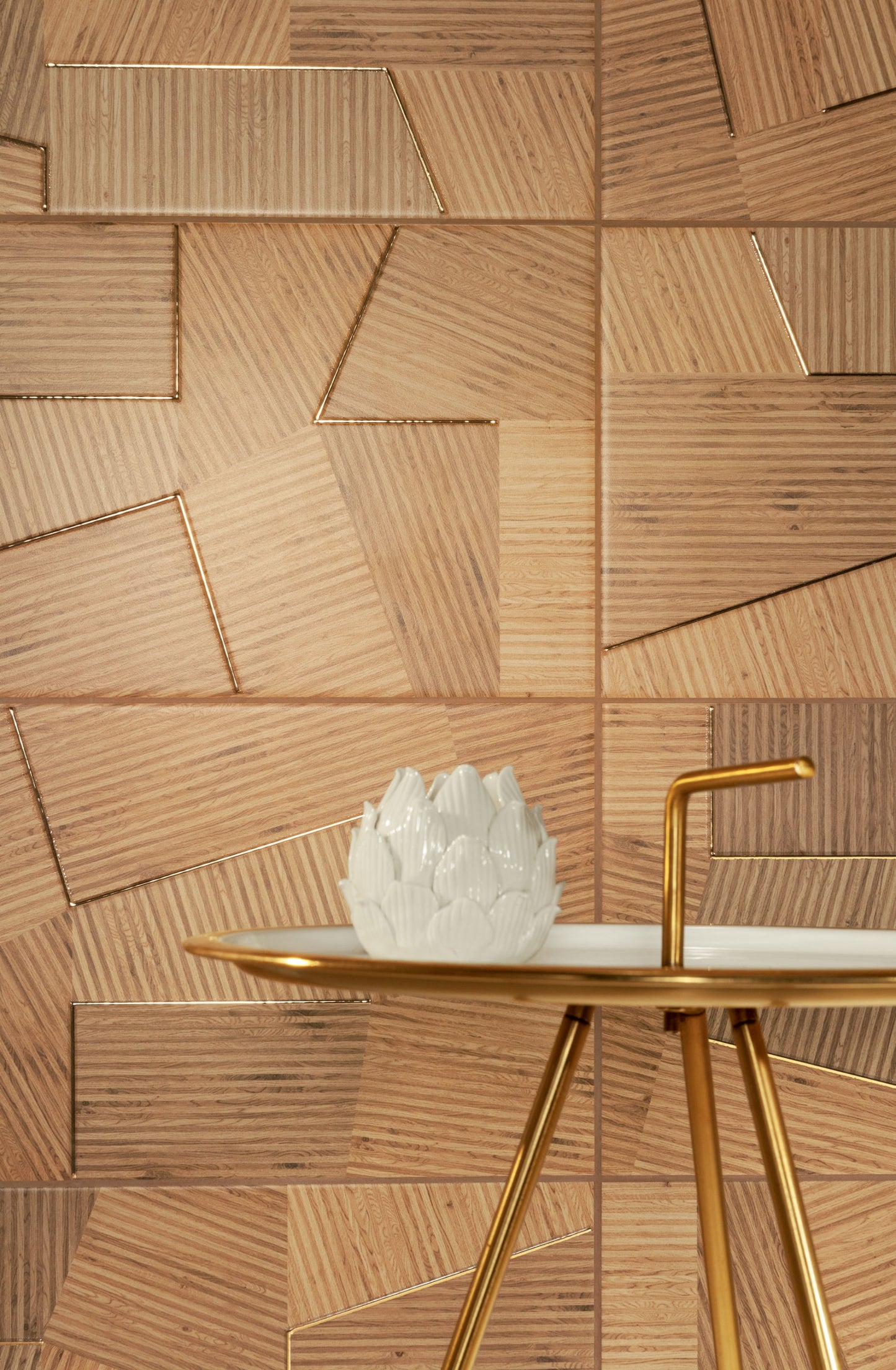 Obklad Flare Gold hexagon 12,5x11