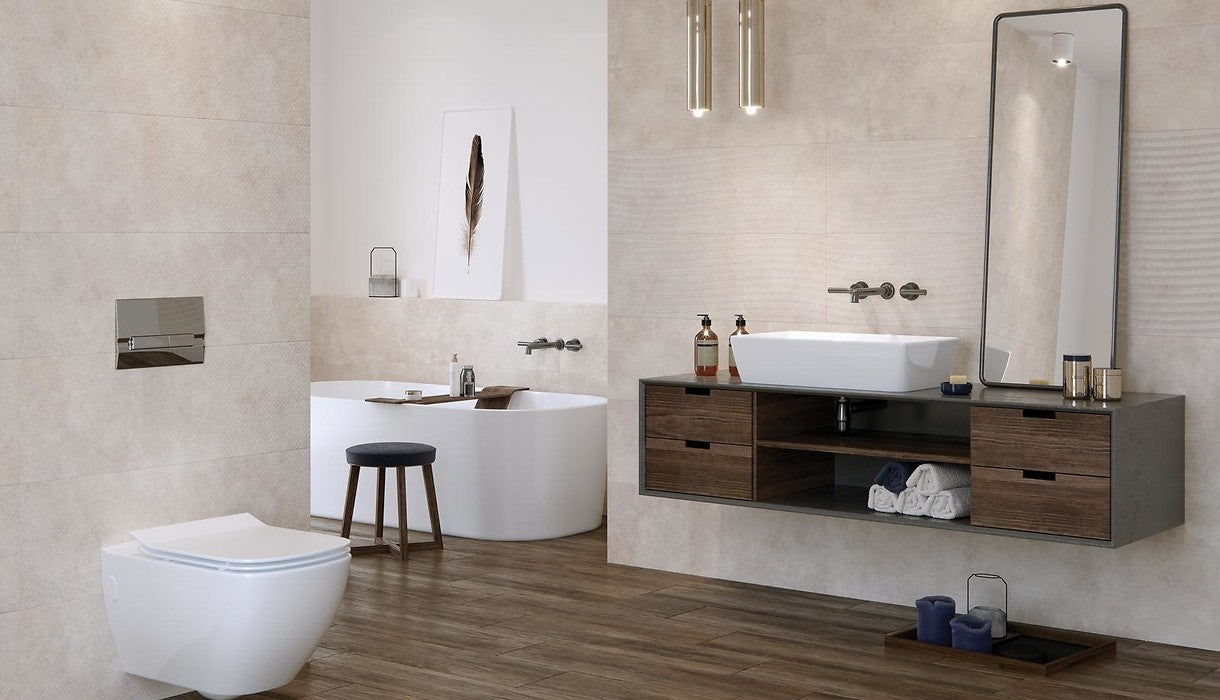 Dlažba Nordic OAK Brown 22,1x89 rektifikovaná.
