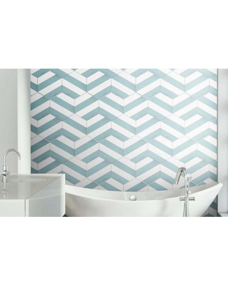 Dlažba Porto Capri White Hex. 22x25