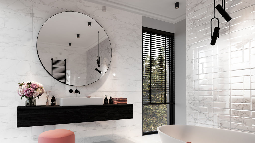 Mozaika Concrete Bianca Platinum 25x25