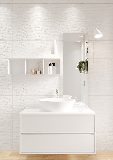 Obklad Soft Romantic White Smudges Satin 29,8x59,8