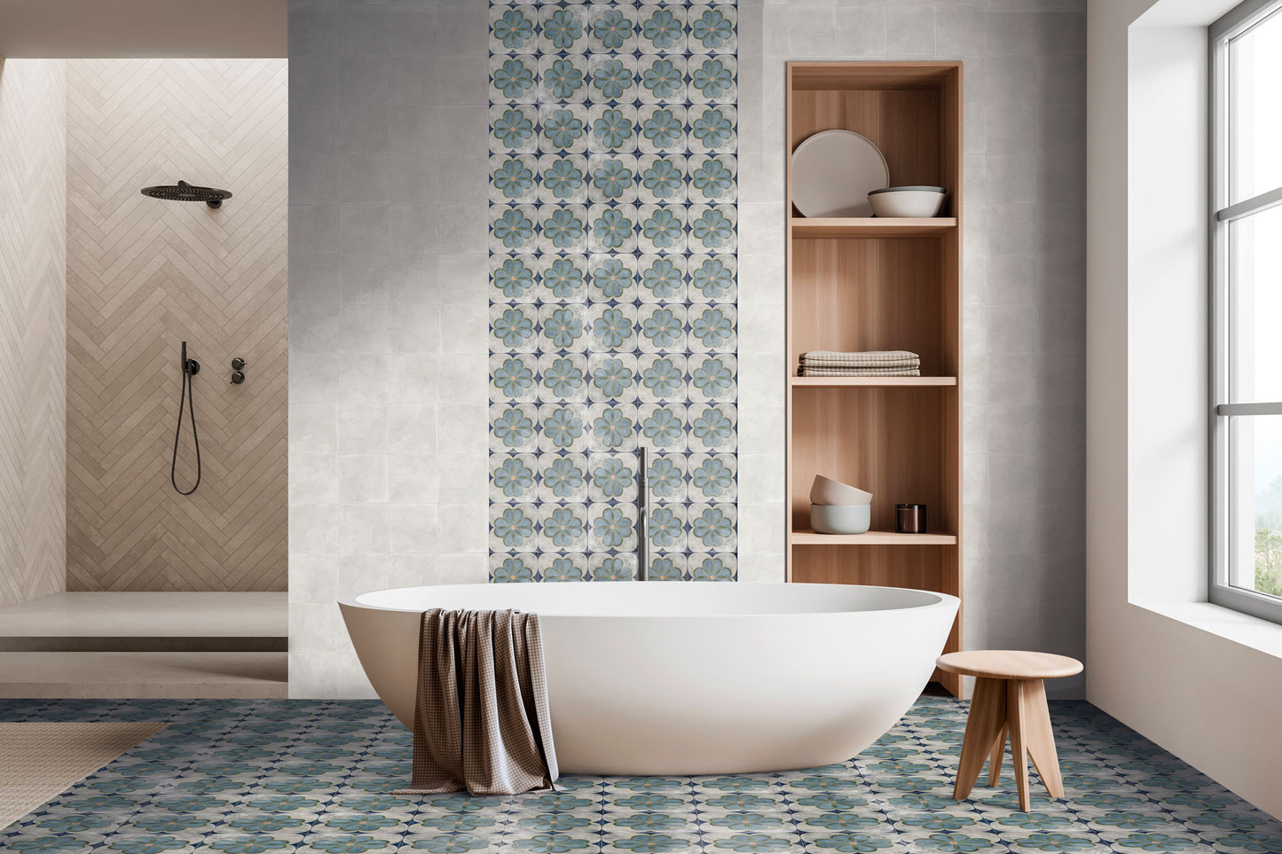 Dlažba Veranda Laguna Blue 15x15