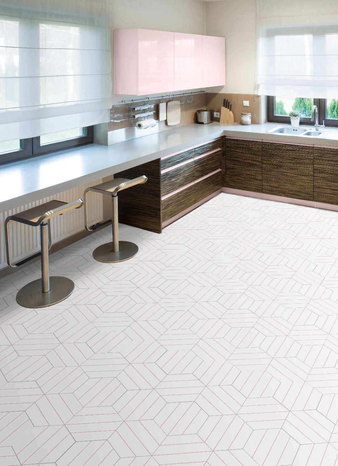 Dlažba Porto Savona Pink Hex. 22x25