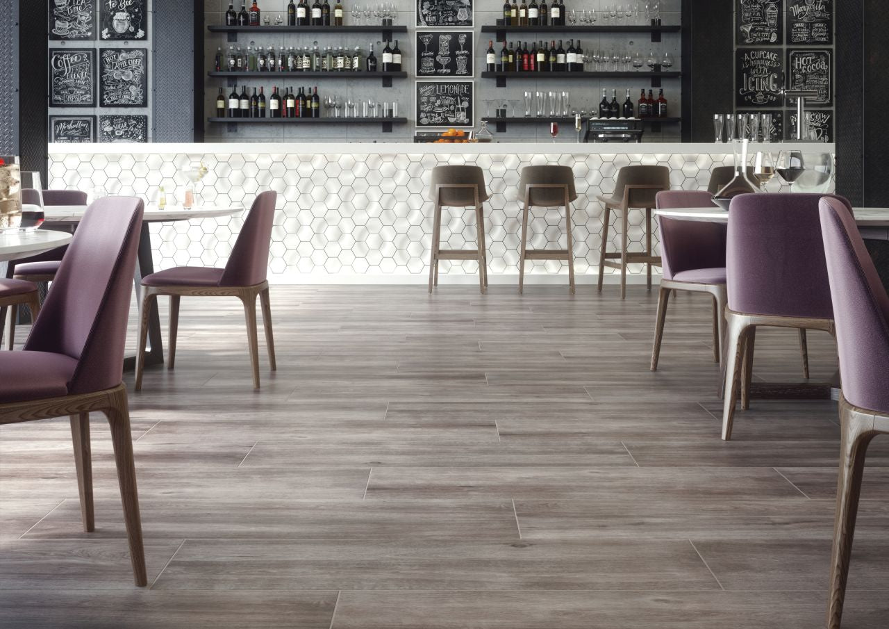 Dlažba Mattina Grigio Rektifikovaná 19,3x120,2