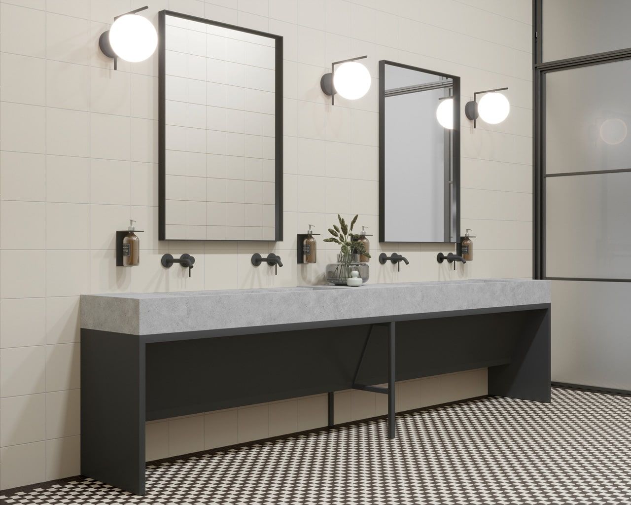 Dlažba Modernizm Nero 59,8x59,8