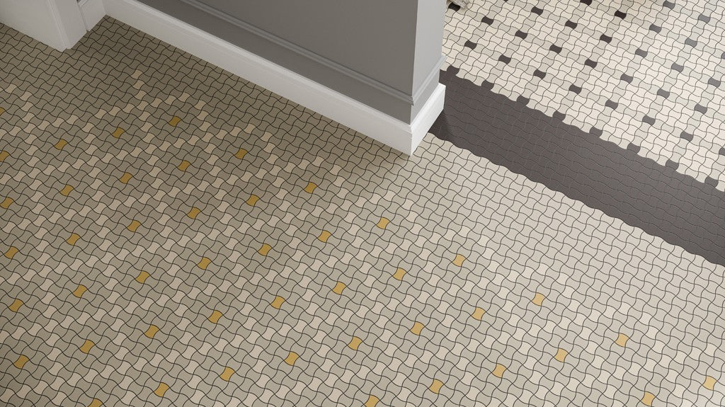 Dlažba Modernizm Bianco Mozaika mix D 30,86x30,86