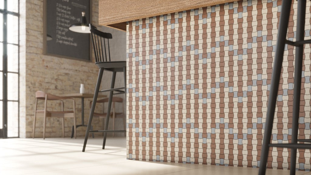 Dlažba Modernizm Brown 19,8x19,8