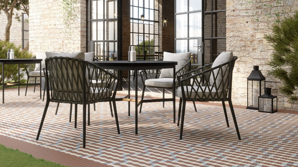 Dlažba Modernizm Bianco Mozaika mix B 30,86x30,86