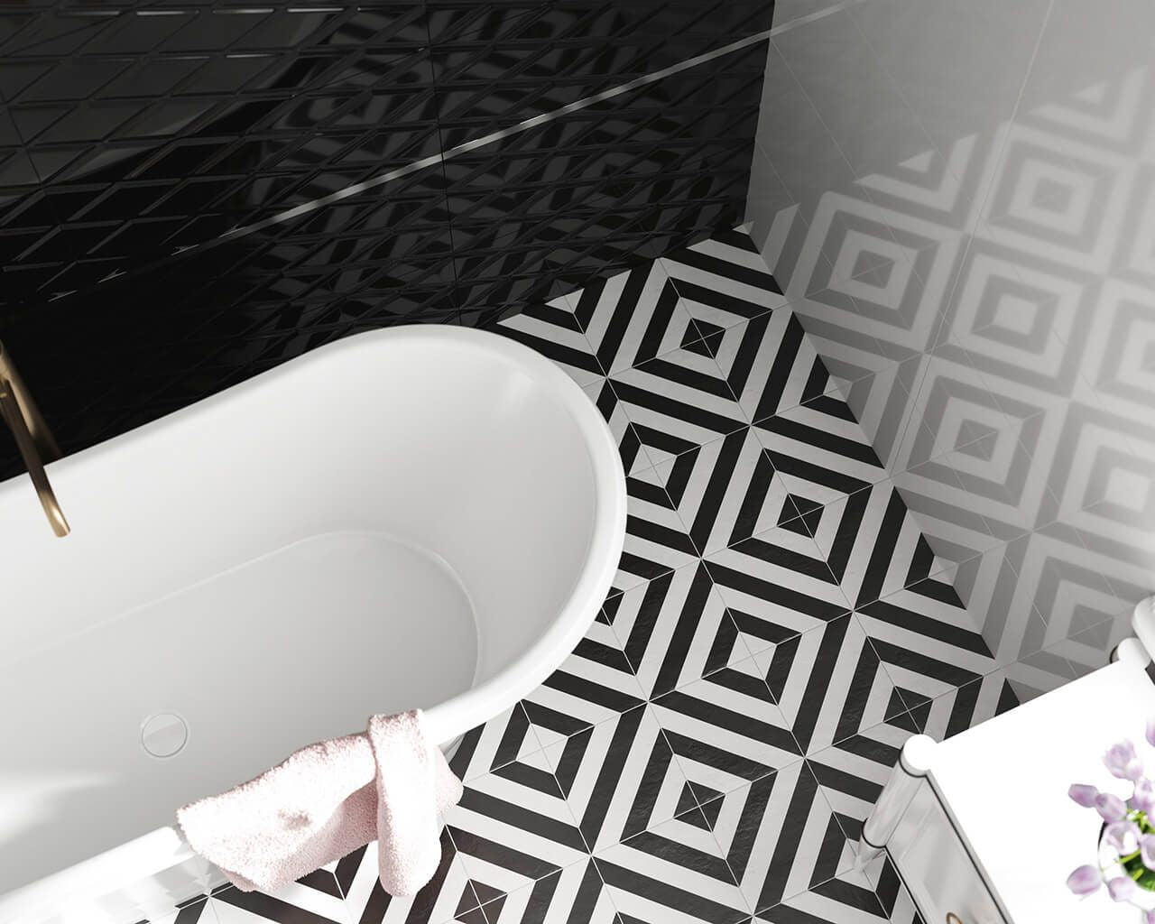 Obklad Moonlight Bianco Kafel 9,8x19,8