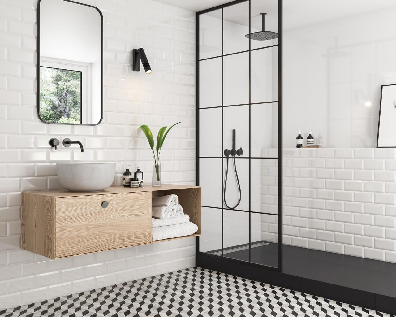 Obklad Moonlight Bianco Kafel 9,8x19,8