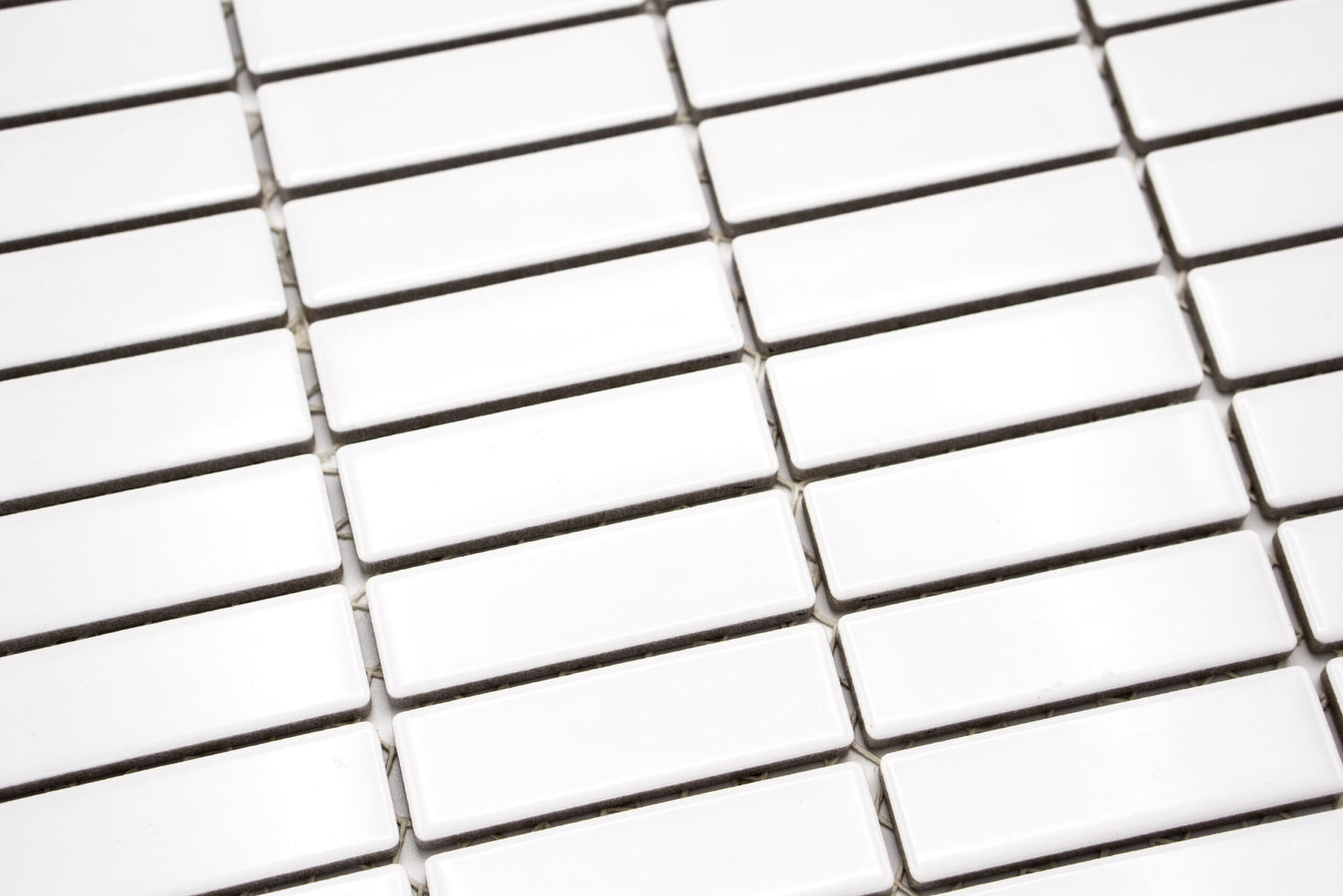 Mozaika Brick glazovaná bílá mat B06R MW