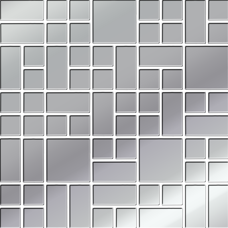 Mozaika Concrete Bianca Platinum 25x25