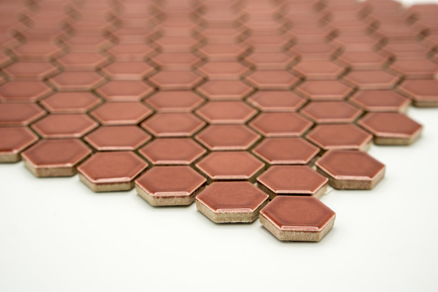 Mozaika Hexagon H HX 5532 vínová 2,3x2,6 lesk