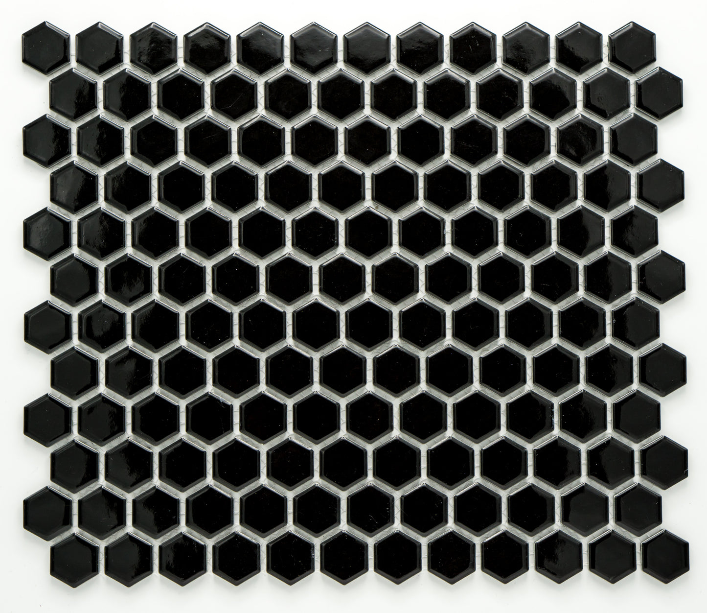 Mozaika Hexagon H HX 89 černá 2,3x2,6 lesk