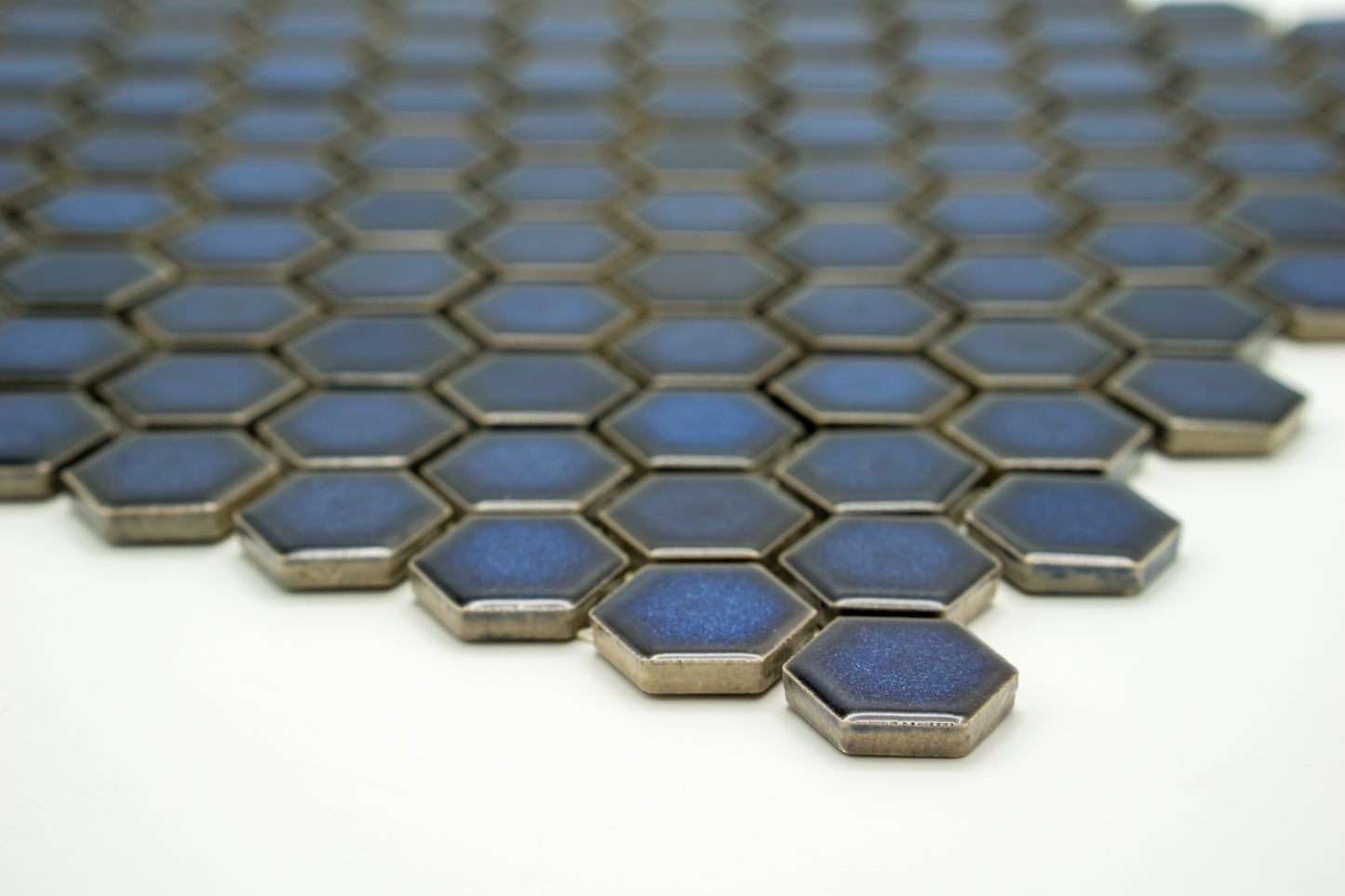 Mozaika Hexagon H HX BL 10 kobaltová 2,3x2,6 lesk