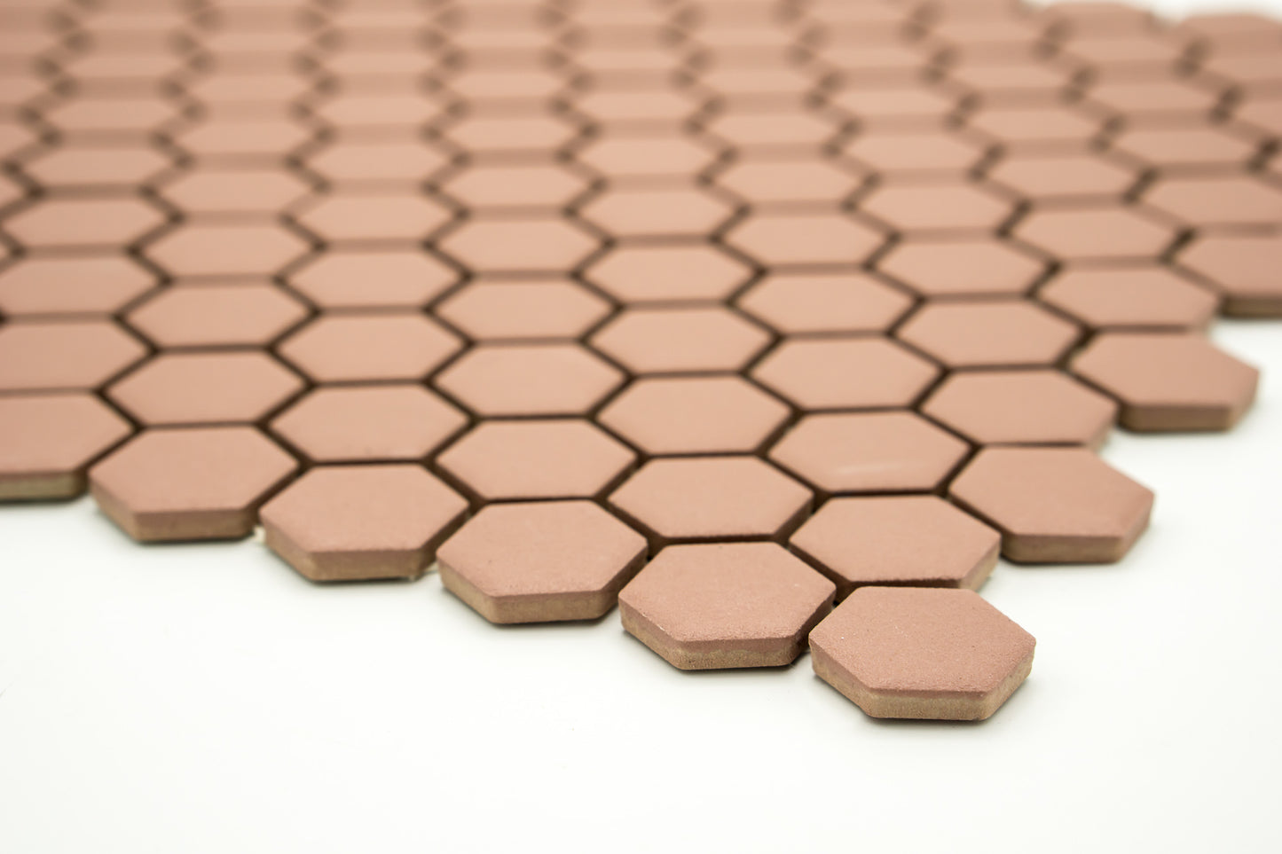Mozaika Hexagon H HXA 24 hnědá 2,3x2,6 mat protiskluz