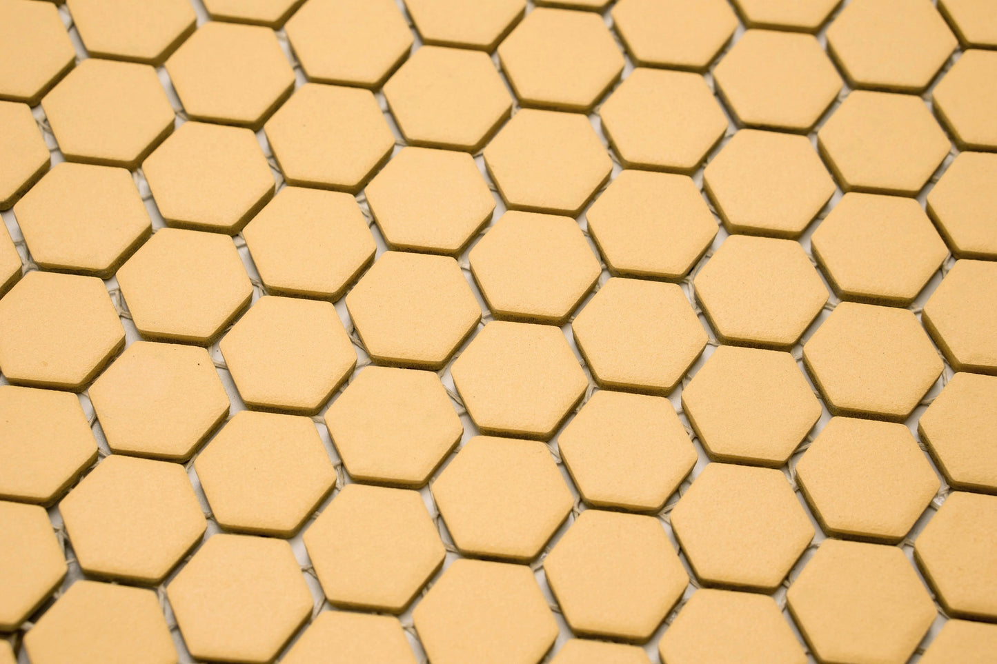 Mozaika Hexagon H HXA 27 žlutá 2,3x2,6 mat protiskluz