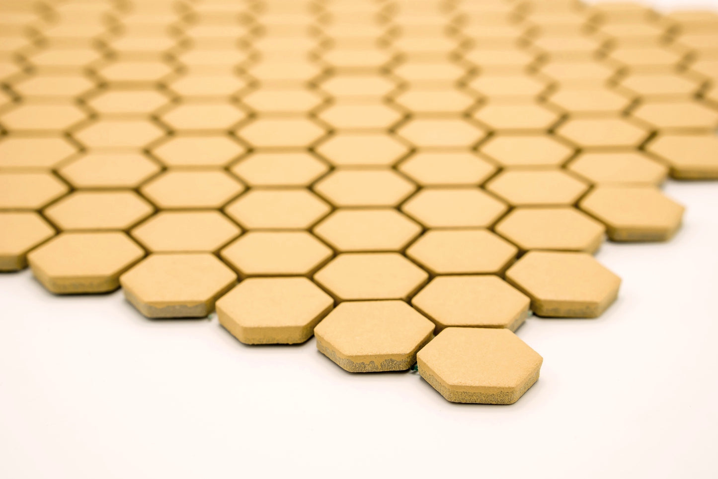 Mozaika Hexagon H HXA 27 žlutá 2,3x2,6 mat protiskluz