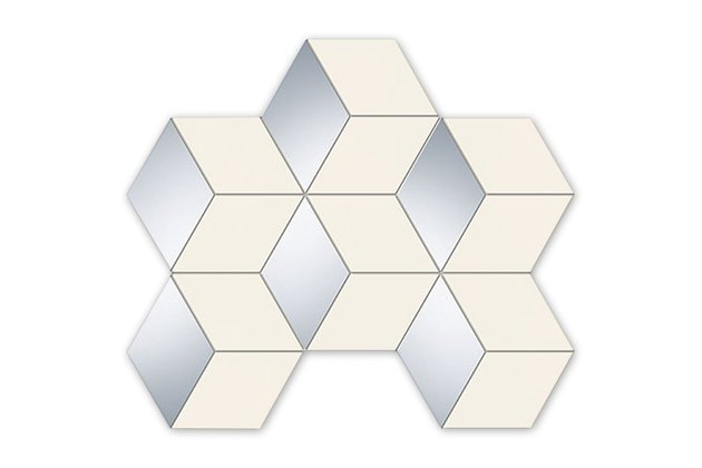 Mozaika Senza bílá hex 22,1x28,8