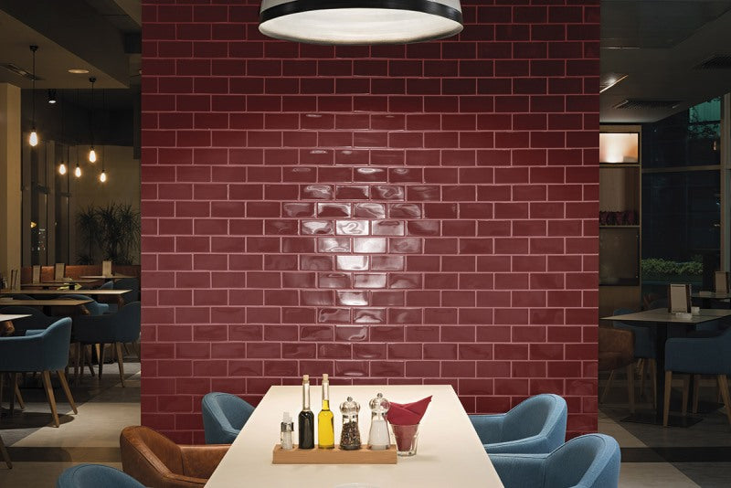Obklad Atelier Retro Bordeaux 6,2×25
