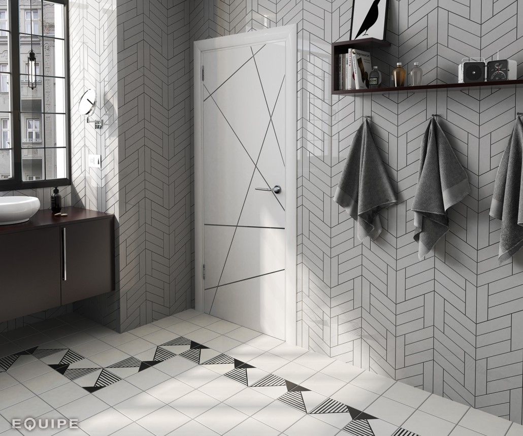 Obklad Chevron Wall Greige Left 5,2x18,6