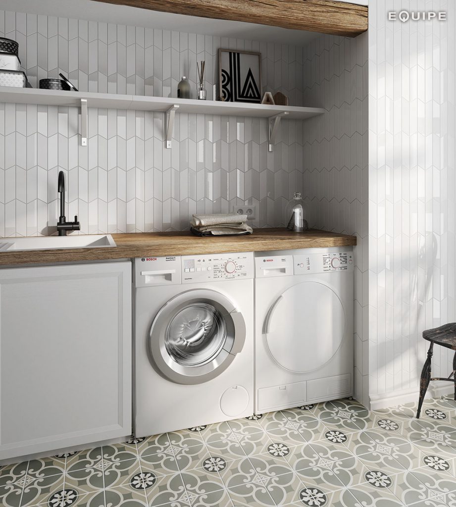 Obklad Chevron Wall White Right 5,2x18,6