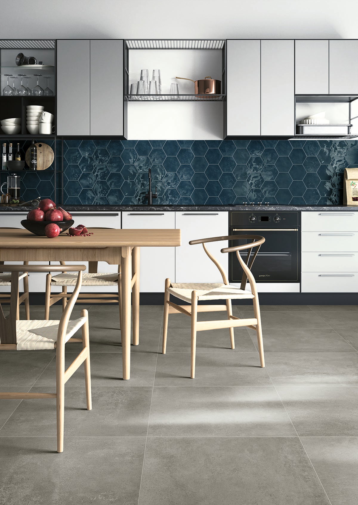 Obklad Hexa Wall Ocean Wave 17,3x15