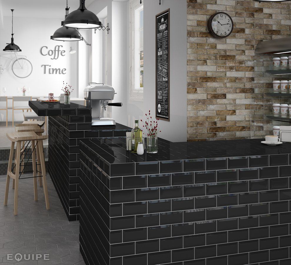 Obklad Metro black mat 7,5x15