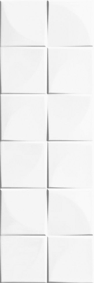 Obklad Quadra White 25x75