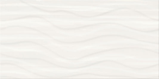 Obklad Soft Romantic White Satin Wave Structure 29,8x59,8