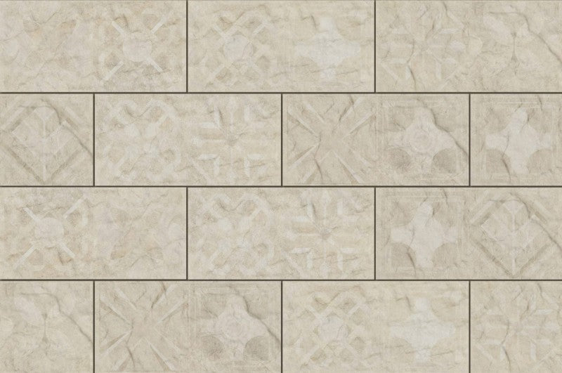Obkladový Pásek Torstone Bianco Dekor 14,8x30